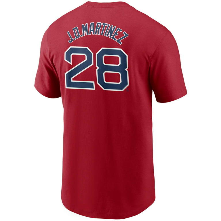 Martinez Boston Red Sox Red Youth Name and Number Jersey T-Shirt J.D 